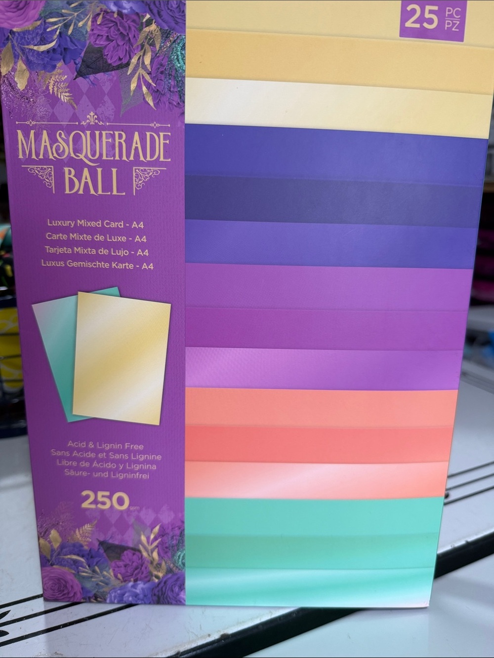 Crafters Companion Masquerade Ball Luxury Mixed Card